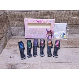 Temporary Hair Chalk Comb Hair Color Dye Cosplay Kit Washable Safe 6 Pieces